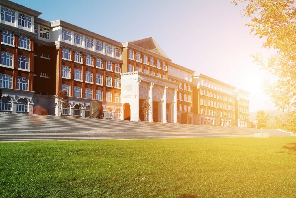 Hall,Building,In,College